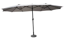 Merida двоен градински чадър 2.7 x 4x5 m сив Garden Point