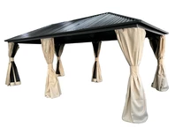 Метална беседка Sardinia Premium 3x6 Garden Point бежова