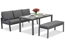 Zakintos Apetito Comfort 3 алуминиев комплект с пейка антрацит Garden Point