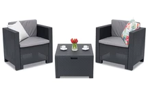 Техноратанов комплект Colorado Terrace Box 2 антрацит Bica с ракла
