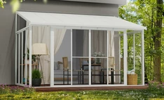 Зимна градина Veranda Sanremo Palram - Canopia 3 x 4,25 m бяла