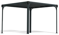 Алуминиева градинска беседка Milano Palram - Canopia 3 x 3 m Heat Block антрацит