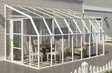 Зимна градина Sun Room Palram - Canopia 2,58 x 4,46 m бяла