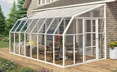 Зимна градина Sun Room Palram - Canopia 2,58 x 5,08 m бяла